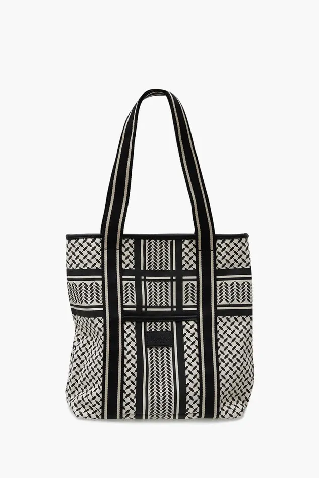 Lala Berlin Bags Tote Carmela 20 Canvas Heritage Stripe Black 8211 Women