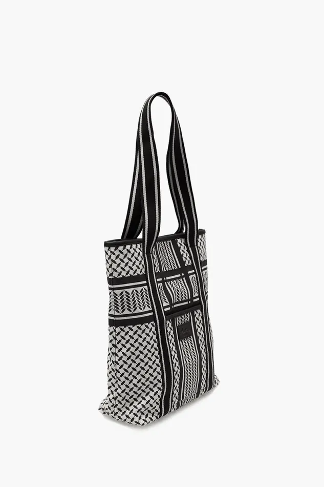 Lala Berlin Bags Tote Carmela 20 Canvas Heritage Stripe Black 8211 Women