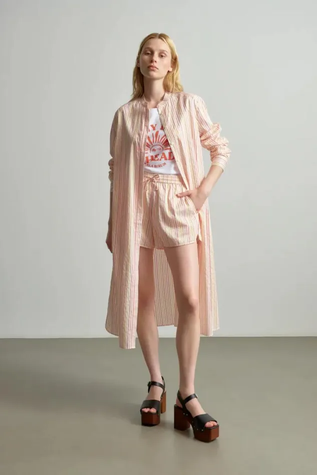 Lala Berlin Dresses Dress Dune Cotton Mix Multicolor Stripe 8211 Women