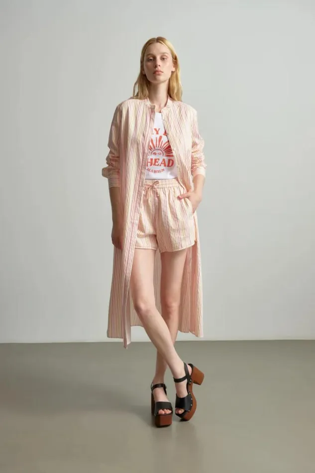 Lala Berlin Dresses Dress Dune Cotton Mix Multicolor Stripe 8211 Women