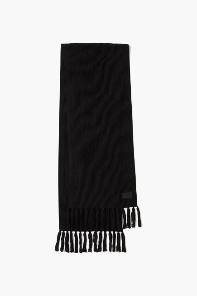 Lala Berlin Scarves and Triangles Scarf Aminas Wool Mix Lala Black 8211 Women