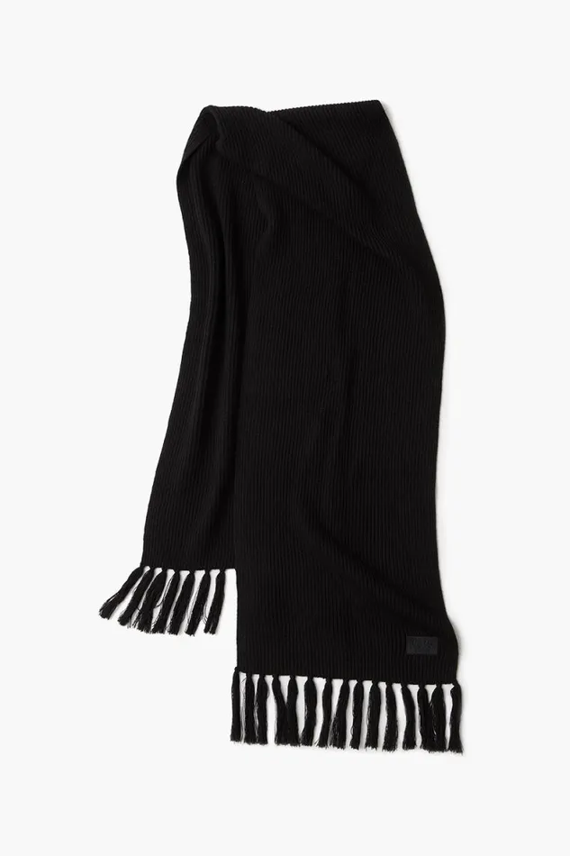 Lala Berlin Scarves and Triangles Scarf Aminas Wool Mix Lala Black 8211 Women
