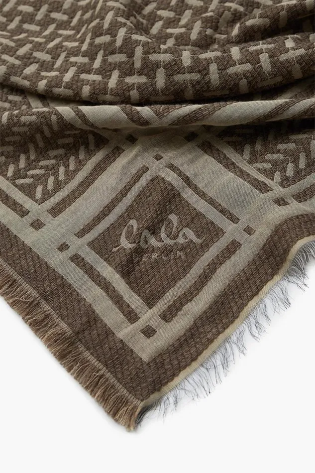 Lala Berlin Scarves and Triangles Triangle Anaya Wool Mix Stone 8211 Women