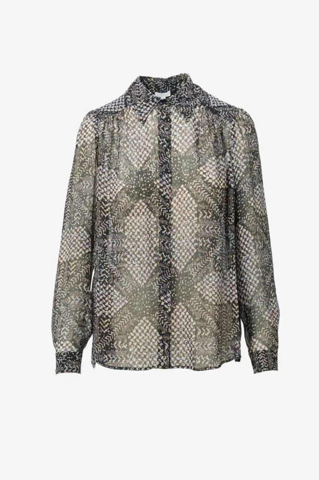 Lala Berlin Shirts and Blouses Blouse Bling Viscose Heritage Star Black 8211 Women