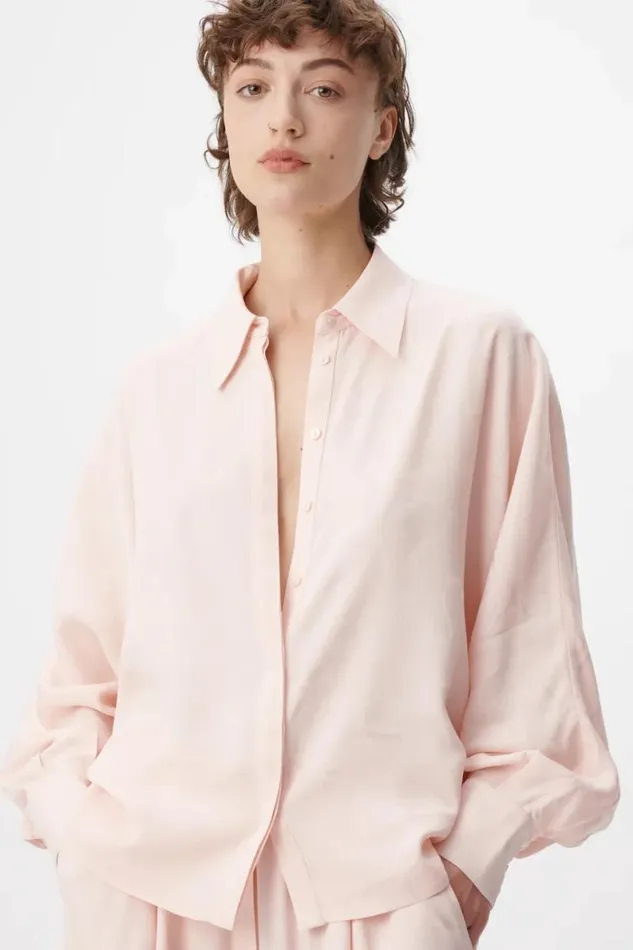 Lala Berlin Shirts and Blouses Blouse Buccia Viscose Mix Lalagram Peach Blush 8211 Women