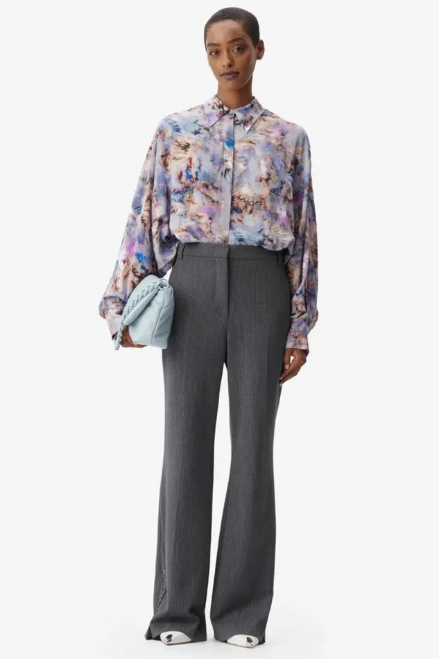Lala Berlin Shirts and Blouses Blouse Buccia Viscose Mix Spiral Shibori 8211 Women