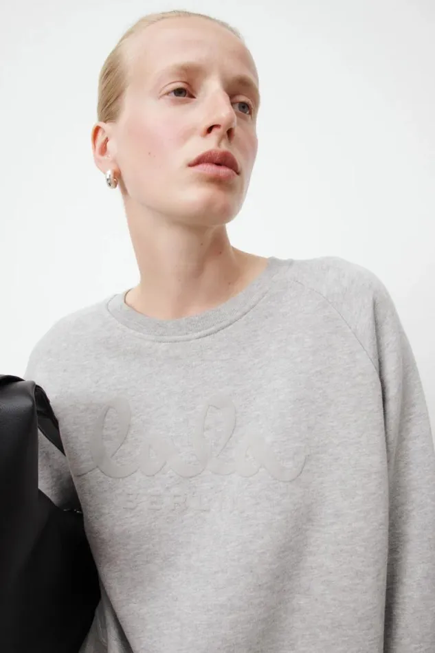 Lala Berlin Shirts and Blouses Sweatshirt Ijora Cotton Heather Grey 8211 Women