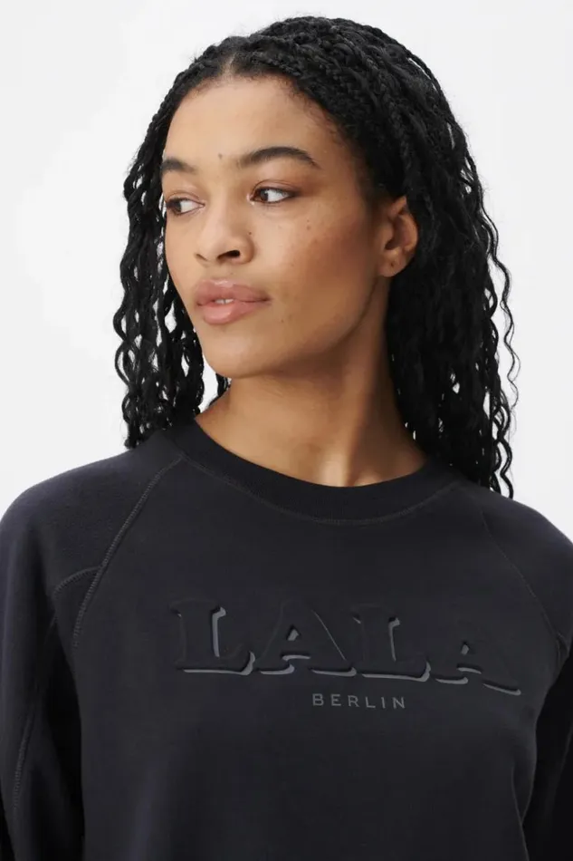 Lala Berlin Shirts and Blouses Sweatshirt Ipara Cotton Mix Black 8211 Women