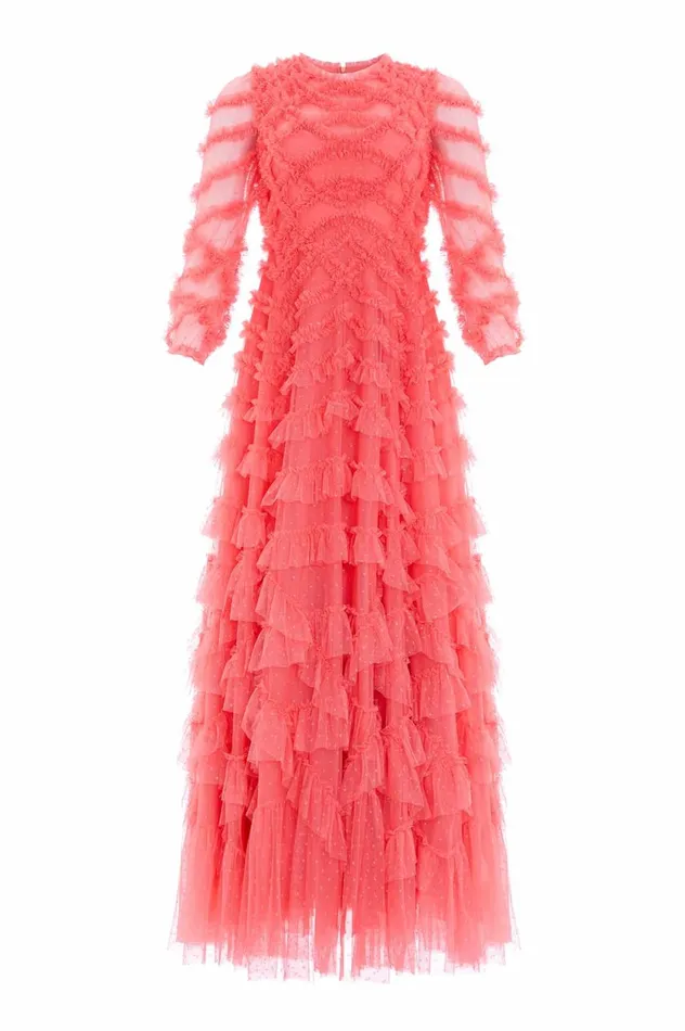 Lana Round Neck Gown Pink Women Needle and Thread Dresses