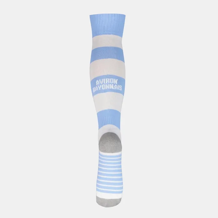 Le Coq Sportif Aviron Bayonnais 8211 Match Outfit Socks De Sport New Optical Whitefly Blue Men Socks