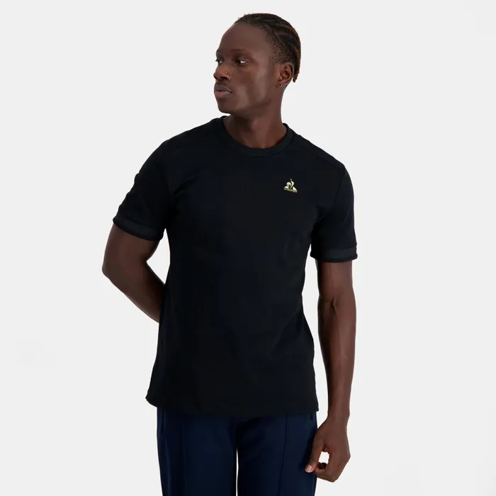 Le Coq Sportif Coq D039or TShirt En Interlock 240g Coton Black Men Tshirts And Tops