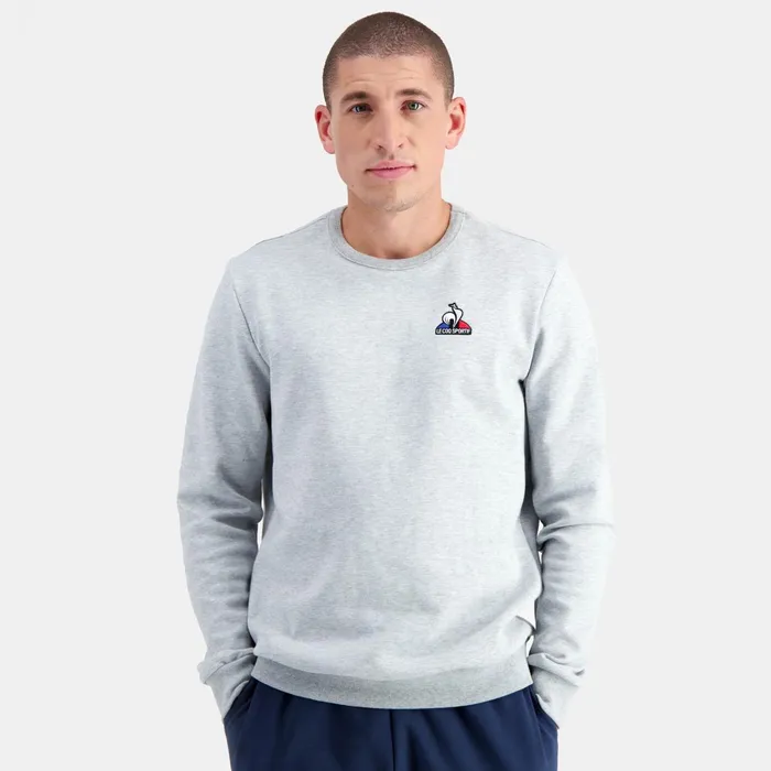 Le Coq Sportif Essentiels RoundNeck Sweatshirtshirt Gris Chin Clair Men Sweatshirts