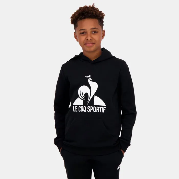 Le Coq Sportif Essentiels Sweat Capuche Enfant Black Kids Sweatshirts And Hoodies