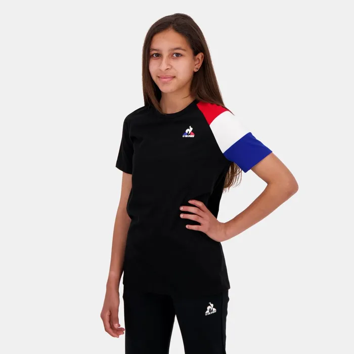 Le Coq Sportif Essentiels TShirt Kids Blacknowbelectrorelect Kids Tshirts