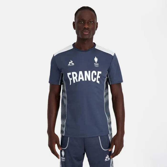 Le Coq Sportif France039s Olympic Team Jersey Insignia Blue Men Tshirts And Tops