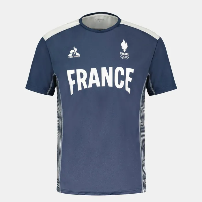 Le Coq Sportif France039s Olympic Team Jersey Insignia Blue Men Tshirts And Tops