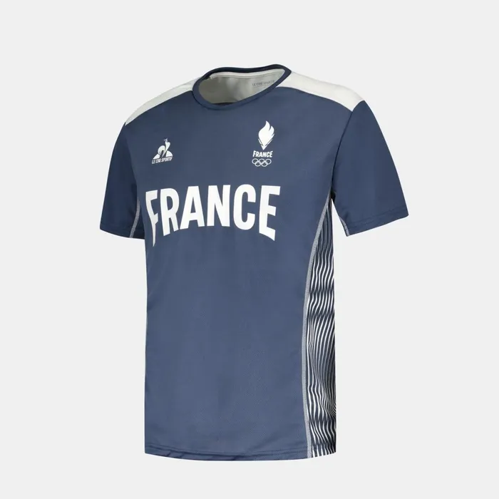 Le Coq Sportif France039s Olympic Team Jersey Insignia Blue Men Tshirts And Tops