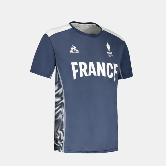Le Coq Sportif France039s Olympic Team Jersey Insignia Blue Men Tshirts And Tops
