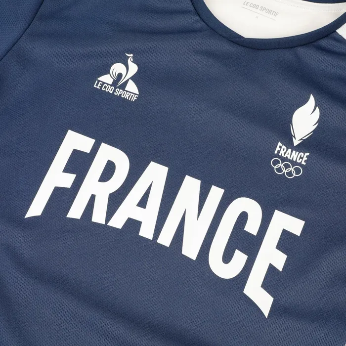 Le Coq Sportif France039s Olympic Team Jersey Insignia Blue Men Tshirts And Tops