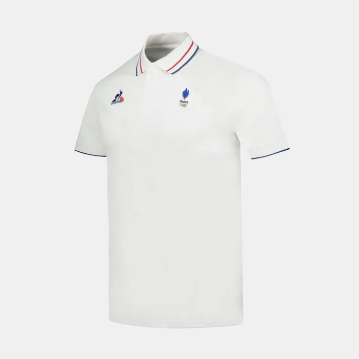Le Coq Sportif France039s Olympic Team Polo Shirt Marshmallow Men Polos Shirts Le Coq Sportif France039s Olympic Team Polo Shirt Marshmallow Men Polos Shirts