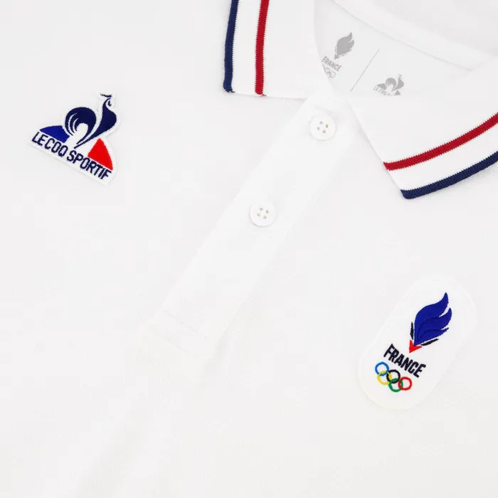 Le Coq Sportif France039s Olympic Team Polo Shirt Marshmallow Men Polos Shirts Le Coq Sportif France039s Olympic Team Polo Shirt Marshmallow Men Polos Shirts