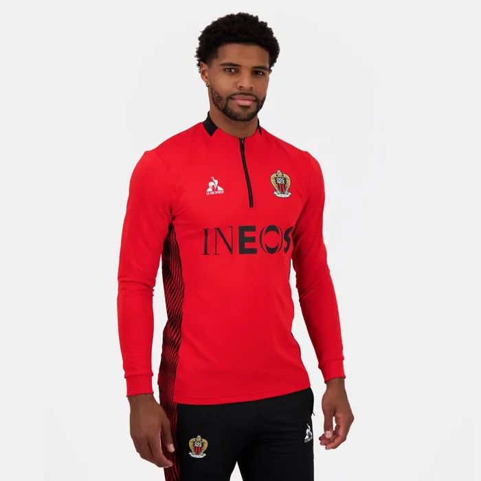Le Coq Sportif OGC Nice 8211 Training Resistance Sweatshirt Red N Men Sweatshirts