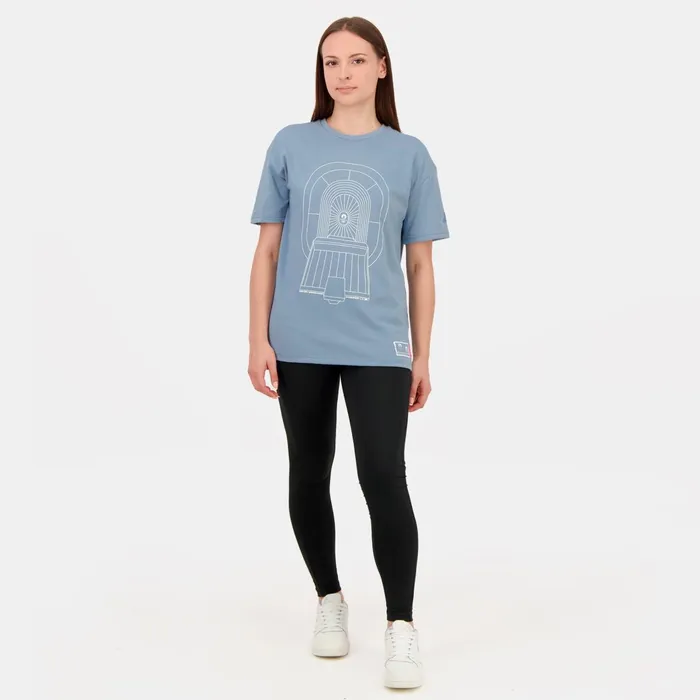 Le Coq Sportif Paris 2024 Capsule Tshirt SaintDenis Faded Denim Men Tshirts And Tops Le Coq Sportif Paris 2024 Capsule Tshirt SaintDenis Faded Denim Men Tshirts And Tops