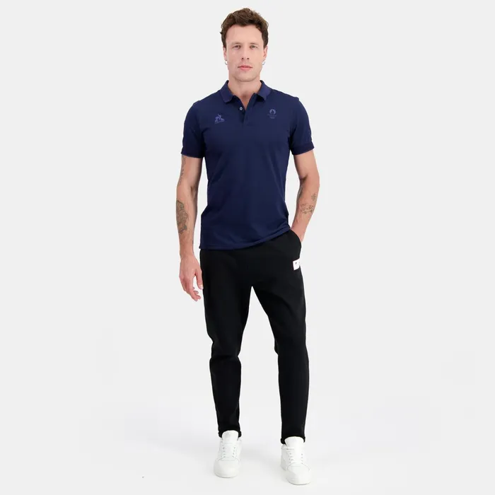 Le Coq Sportif Paris 2024 Polo Shirt Bleu Nuit Men Polos Shirts