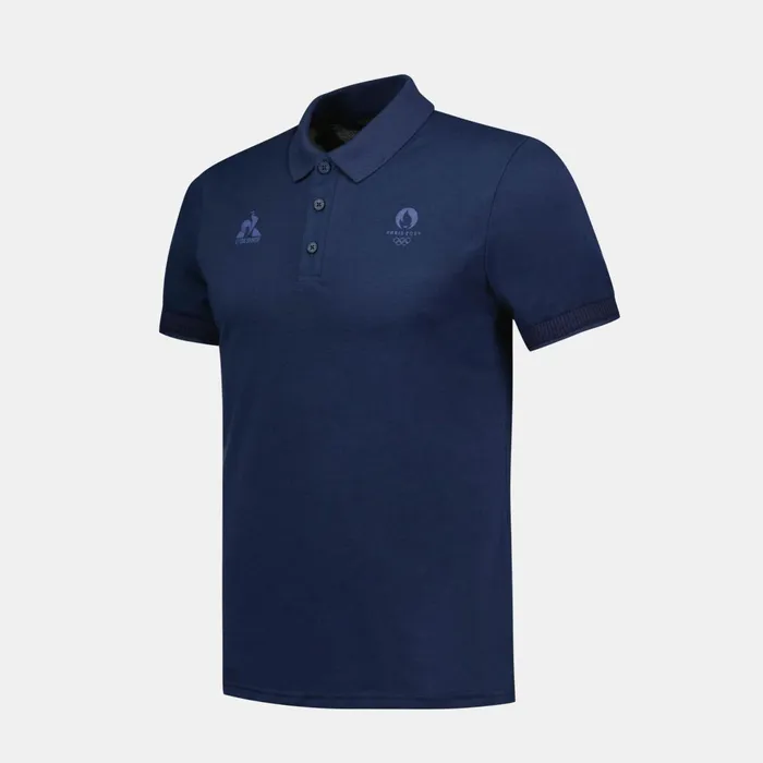 Le Coq Sportif Paris 2024 Polo Shirt Bleu Nuit Men Polos Shirts