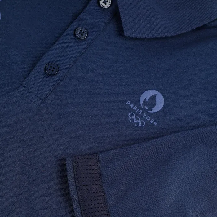 Le Coq Sportif Paris 2024 Polo Shirt Bleu Nuit Men Polos Shirts