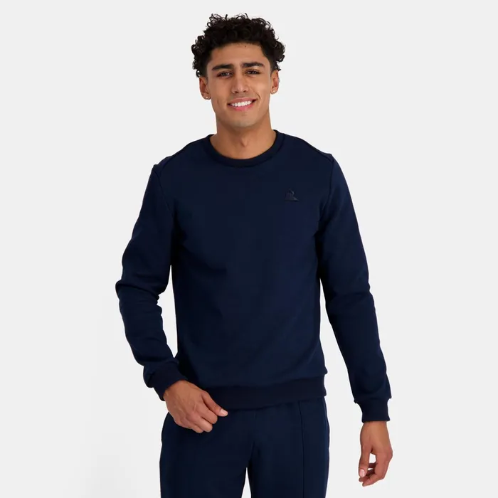 Le Coq Sportif Ton Sur Ton RoundNeck Sweatshirtshirt Dark Velvet Men Sweatshirts