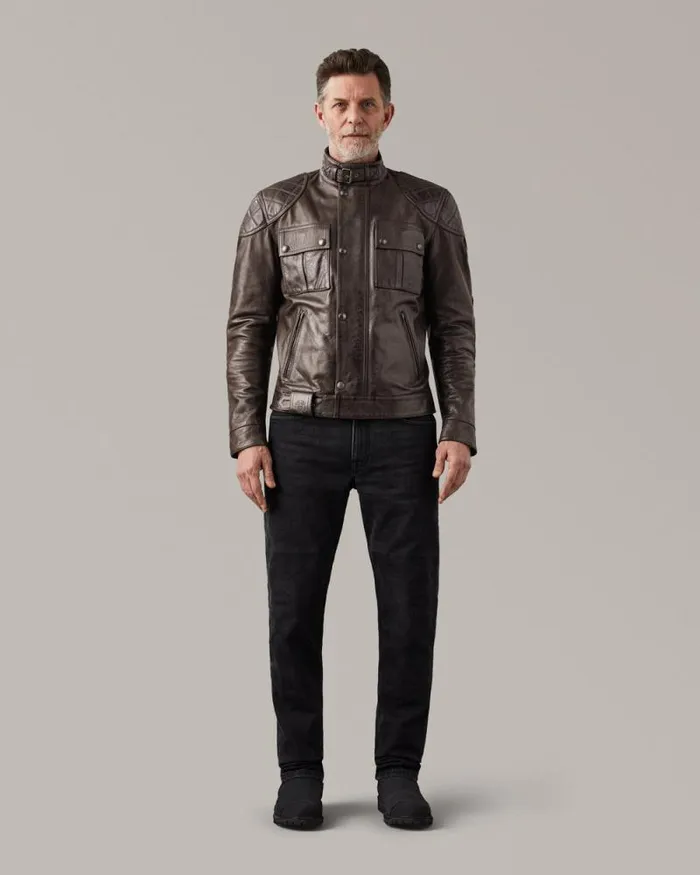 Leather Jackets Men Belstaff Brooklands Motorcycle Jacket Blackbrown Leather Jackets Men Belstaff Brooklands Motorcycle Jacket Blackbrown