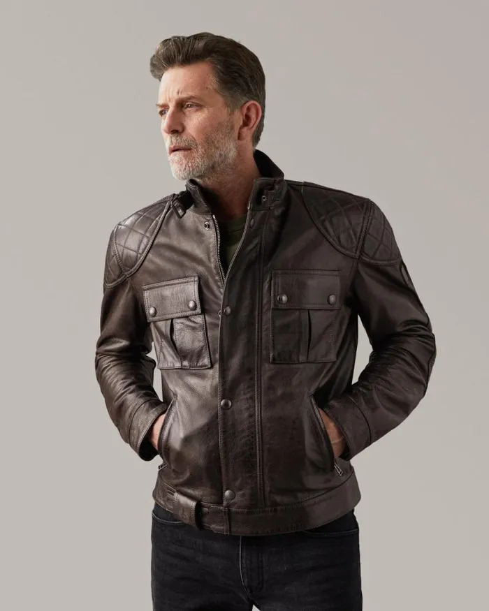 Leather Jackets Men Belstaff Brooklands Motorcycle Jacket Blackbrown Leather Jackets Men Belstaff Brooklands Motorcycle Jacket Blackbrown