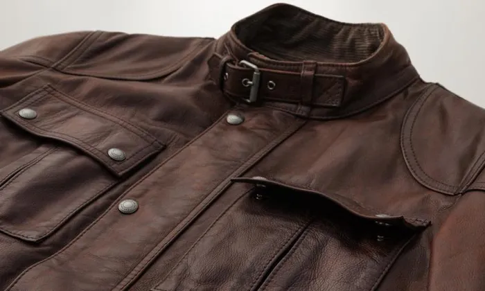 Leather Jackets Men Belstaff Legacy Gangster Dark Deep Copper Leather Jackets Men Belstaff Legacy Gangster Dark Deep Copper