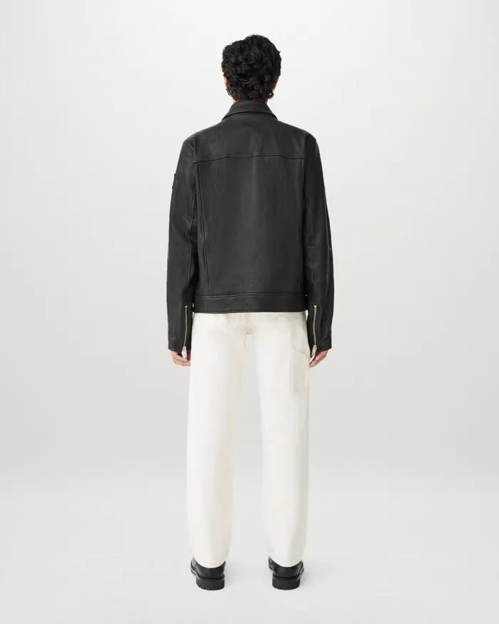 Leather Jackets Men Belstaff Piston Jacket Black Leather Jackets Men Belstaff Piston Jacket Black