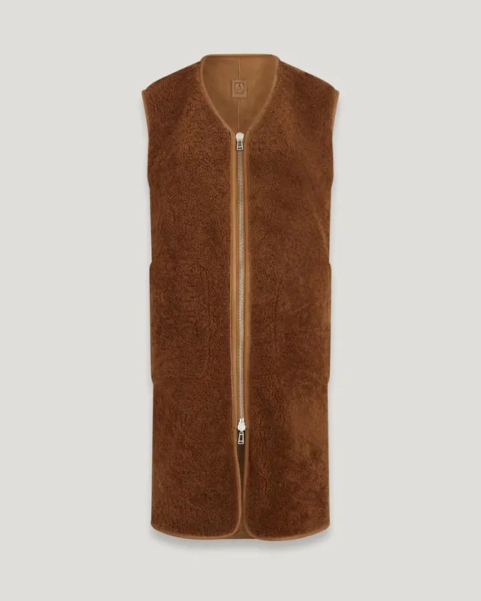 Leather Jackets Women Belstaff Foundry Reversible Vest Cork Leather Jackets Women Belstaff Foundry Reversible Vest Cork