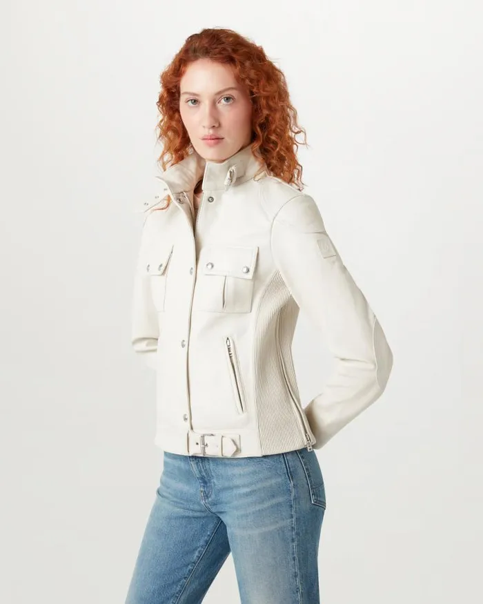 Leather Jackets Women Belstaff Gangster Jacket Natural Leather Jackets Women Belstaff Gangster Jacket Natural