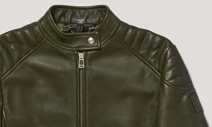 Leather Jackets Women Belstaff Mollison Jacket Army Olive Leather Jackets Women Belstaff Mollison Jacket Army Olive