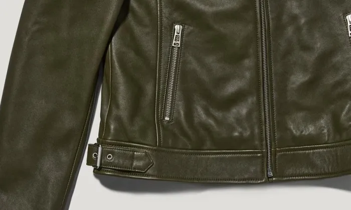 Leather Jackets Women Belstaff Mollison Jacket Army Olive Leather Jackets Women Belstaff Mollison Jacket Army Olive