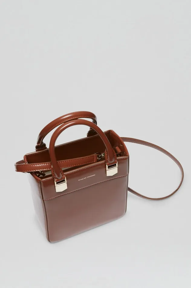 Leather MINI SHOPPER CIGAR Scanlan Theodore Women
