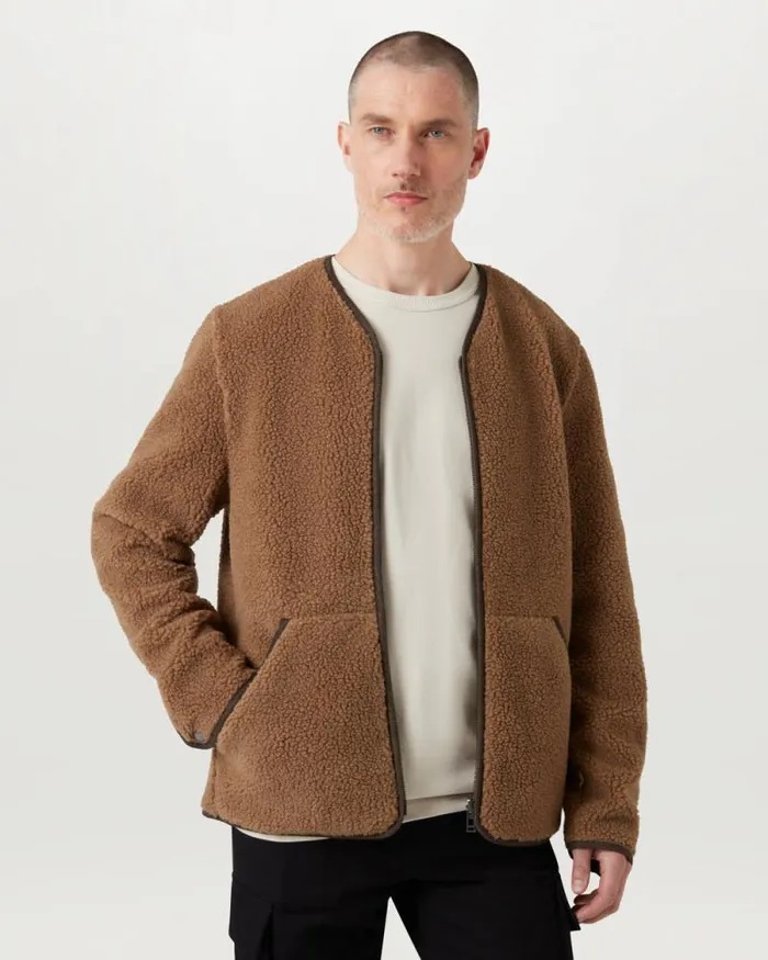 Lightweight Jackets Men Belstaff Centenary Fleece Jacket British Khaki Lightweight Jackets Men Belstaff Centenary Fleece Jacket British Khaki