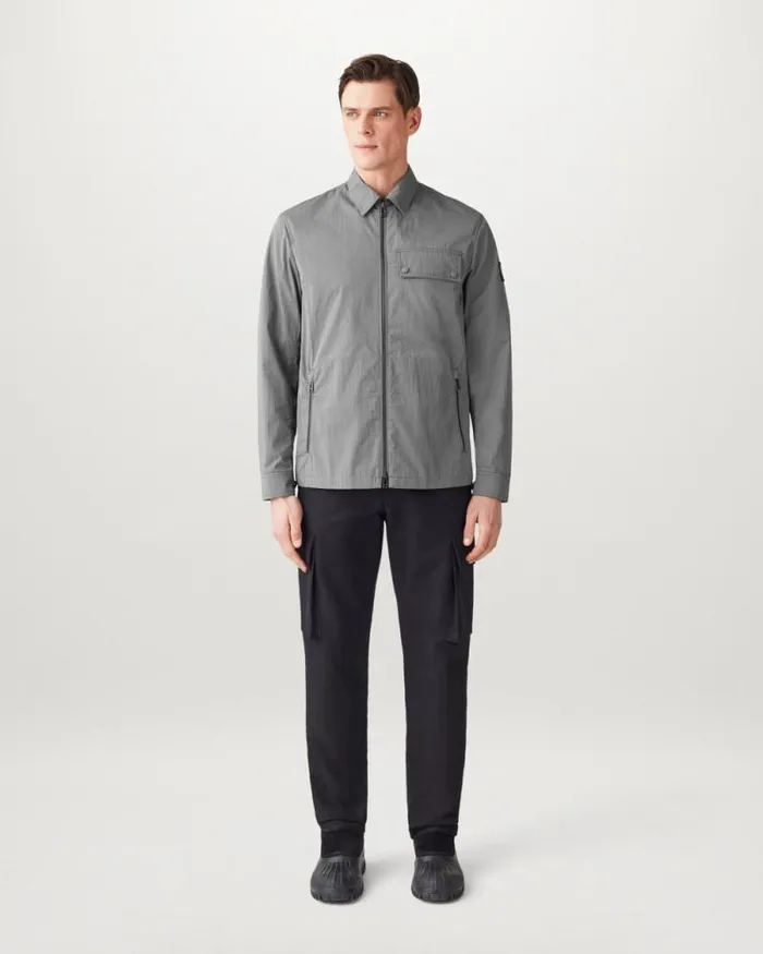 Lightweight Jackets Men Belstaff Depot Overshirt Gunmetal