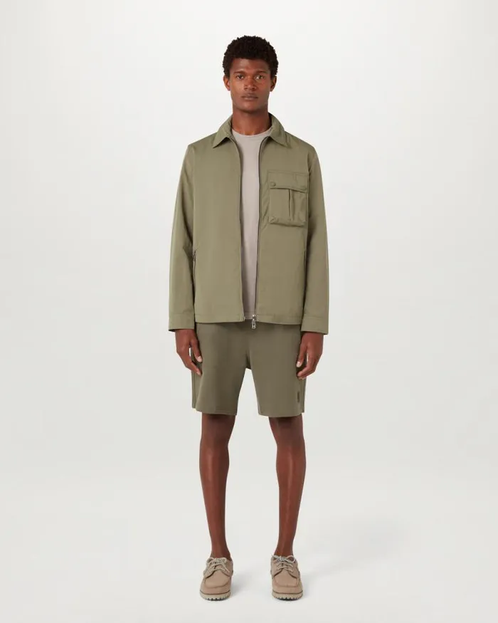 Lightweight Jackets Men Belstaff Drome Overshirt Surplus Green