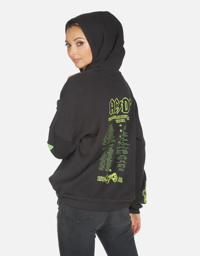 Lila ACDC Neon Stud Onyx Women039s Lauren Moshi Hoodies