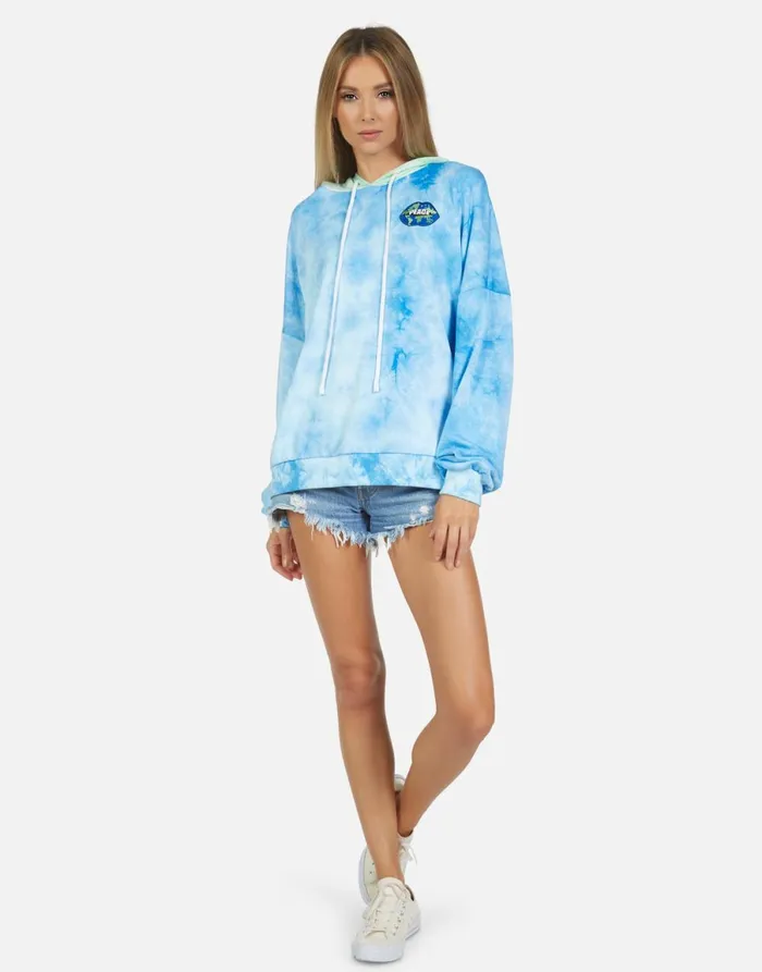 Lila World Peace Lips Blue Clouds Neon Women039s Lauren Moshi Hoodies