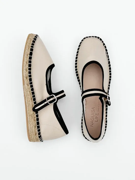 Lisa Says Gah Shoes Women Peonia Shoe Ecru Black