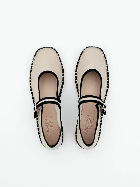 Lisa Says Gah Shoes Women Peonia Shoe Ecru Black