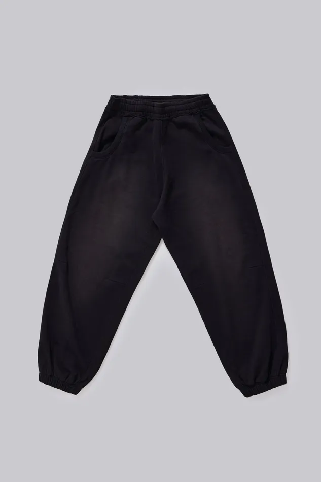 Loungewear Washed Black Cuffed Monster Jogger 8211 Jaded London Men