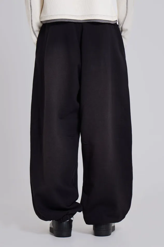 Loungewear Washed Black Cuffed Monster Jogger 8211 Jaded London Men