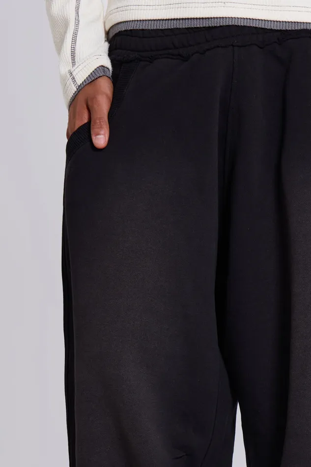 Loungewear Washed Black Cuffed Monster Jogger 8211 Jaded London Men